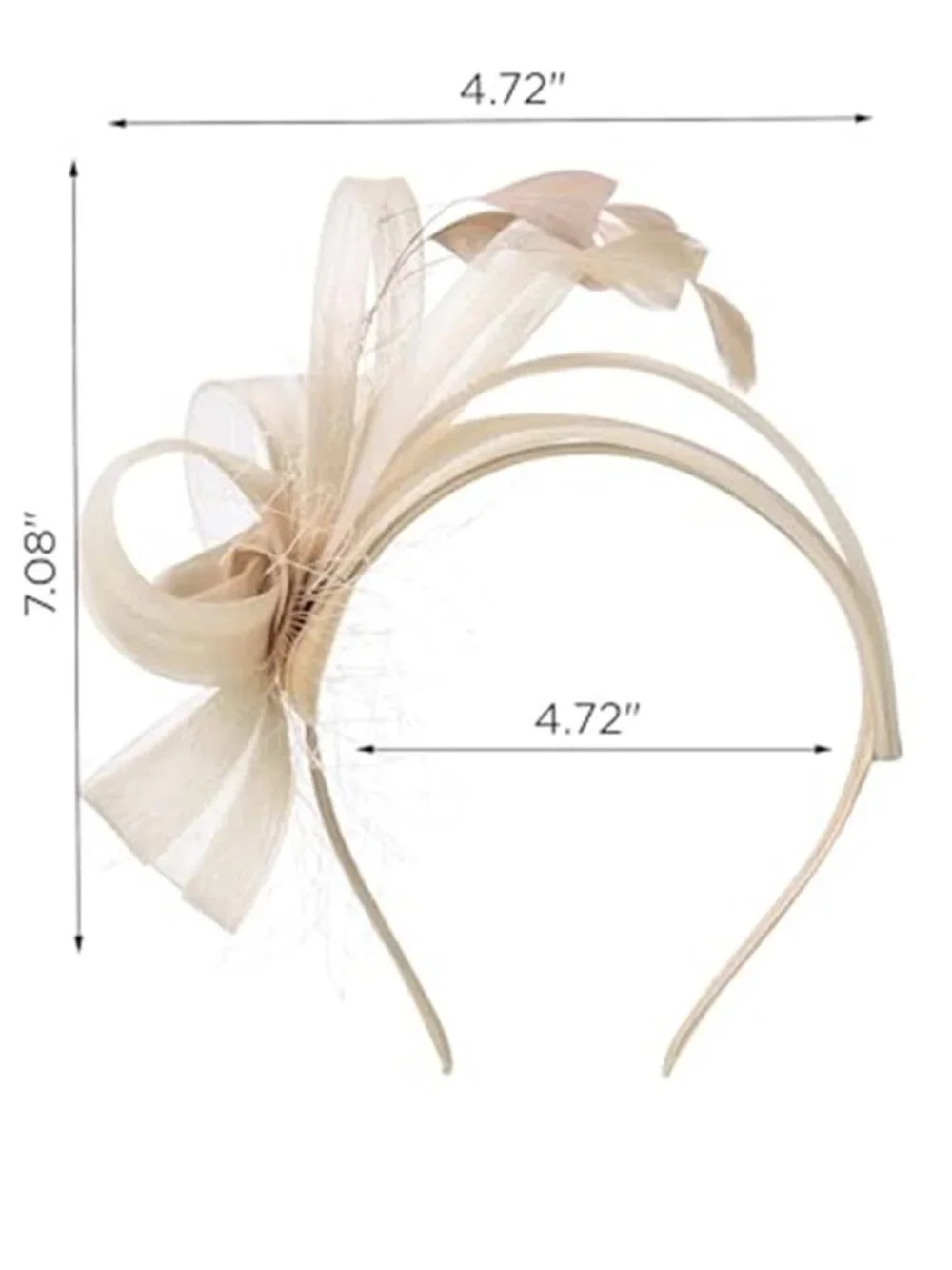 Fascinators Headband with Feather, Women's Tea Party Hat for Kentucky